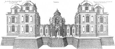Gravure uit Le premier volume des plus excellents Bastiments de France door Jacques I Androuet du Cerceau